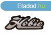 DECAL, HOBIE SCRIPT CHROME/BLK