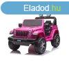 Gyermek elektromos aut Baby Mix Jeep Wrangler Rubicon rzsa