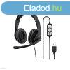 Fejhallgat mikrofonnal Hama USB-300