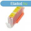 Canon -hoz, ? CLI-571XL Y (srga) CHIPES utngyrtott tintap