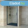 Welland SD-100 elhzhat zuhanyajt - 100 cm - fekete profil