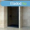 Welland SD-100 elhzhat zuhanyajt - 100 cm - fekete profil