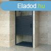 Welland SS-90 zuhanyajt - 90 cm - fekete profil / dekorbet
