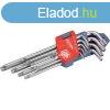 EXTOL PREMIUM torx kulcs klt., CV. ; 9db, lyukas, T10,15,20,