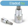 FORTUM bitdugfej, torx, 1/4, 61CrV5/S2, mattkrm; TX27