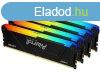 Kingston 64GB DDR4 3200MHz Kit(4x16GB) Fury Beast RGB Black