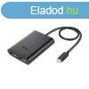 I-TEC USB-C 3.1 Dual 4K DP Video Adapter Black