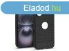 Haffner Carbon szilikon tok - Apple iPhone 16 - fekete