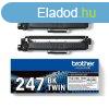 Brother TN-247BKTWIN eredeti tonercsomag (2x3000 oldal)