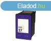 HP -hez Nr.57 (C6657A) utngyrtott sznes tintapatron, ~540