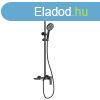 Welland 9003E 3 funkcis zuhanyrendszer csapteleppel (fekete
