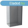 Walk-in zuhanyfal COPEN MONTE DARK 1400x2000 mm szrke veg,
