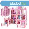 Babahz villa rzsaszn DIY 4 szintes btorokkal