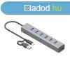 I-TEC 7-portos USB3.2 HUB Grey