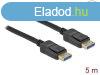 DeLock DisplayPort cable 8K 60 Hz 40 Gbps 5m Black