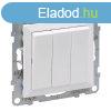 Legrand Suno Hrmas egyplus kapcsol, fehr, Legrand 72110
