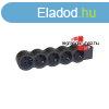 Legrand Elosztsor Standard 5x2P+F, vezetk nlkl, fekete, 
