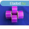 Etikett, thermo, 25x45 mm, 1000 etikett/tekercs, lila