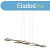 Design hanglamp zwart met zilver incl. LED dimbaar - Blaze