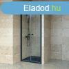 Welland RDD-80 ktszrny zuhanyajt - 80 cm - fekete profil