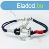 Karkt fm, divatos horgony, fekete Anchor, piros s ezst