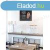 Krtatbla 60x80cm WOODY WALL - FEKETE keret (WBW-BL-60-80)
