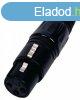 Csatlakoz XLR Aljzat PVC Fekete