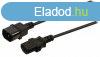 Tp Hosszabbt Kbel IEC-320-C14 - IEC-320-C13 3.00 m Feket