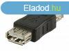 USB 2.0 Adapter A Aljzat - A Aljzat Fekete