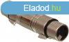XLR-Adapter XLR 3-Plus Aljzat - XLR 3-Plus Aljzat Ezst