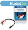 Sztere Audio Kbel 2x RCA Dug - 3.5 mm-es Aljzat 0.20 m Fe