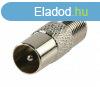 Antennaadapter Koax Dug - F Aljzat Ezst